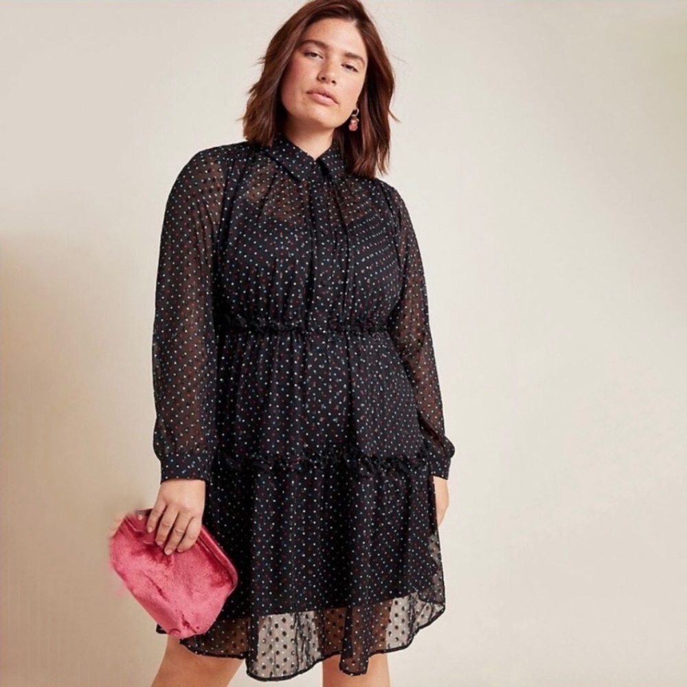 Anthropologie Eva Franco Haven Polka Dot Dress